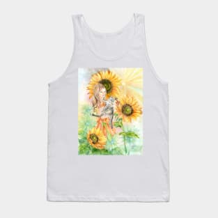 "Heliose", the Sunflower Fairy Tank Top